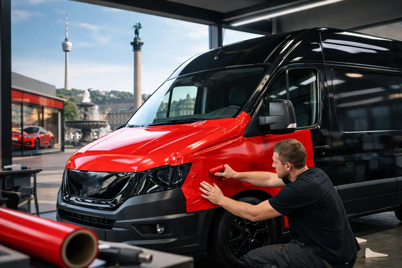Stuttgart sichtbar machen mit Folie